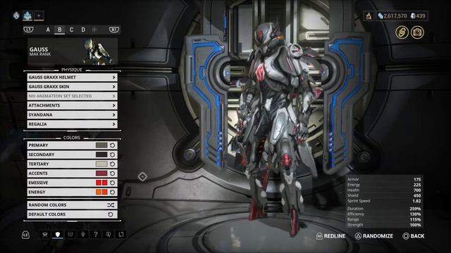 Gauss Graxx Skin full showcase | Warframe PS4 смотреть онлайн