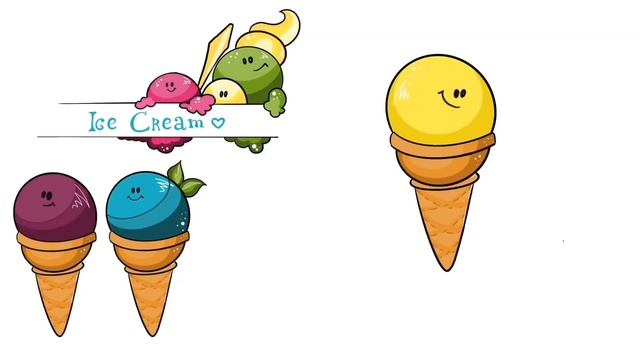 КАК НАРИСОВАТЬ МОРОЖЕНОЕ | АНГЛИЙСКИЙ ДЛЯ ДЕТЕЙ | УЧИМ ЦВЕТА смотреть онлайн