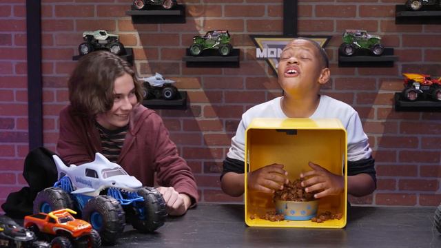 Monster Jam Trucks VS Jello, Eggs, Candy & MORE 🍳🍪 Revved Up Recaps FOOD VS Monster Truck Challenge смотреть онлайн
