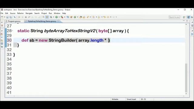 binary to hexadecimal in groovy смотреть онлайн