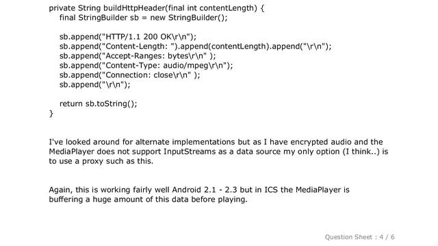 Android : Android - MediaPlayer Buffer Size in ICS 4.0 смотреть онлайн