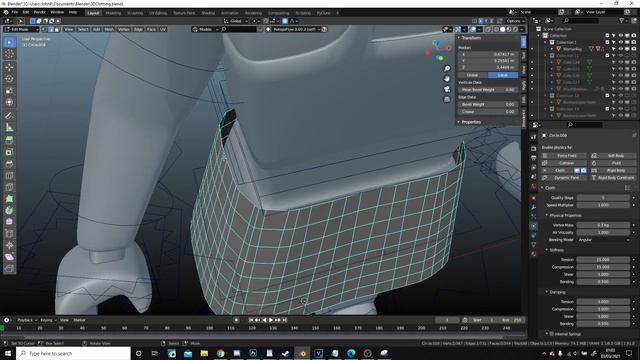 Blender Roblox GFX Tutorial - 3D Clothing with PHYSICS смотреть онлайн