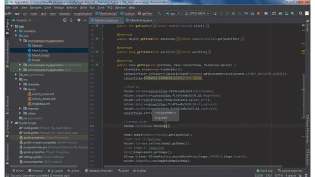 Android Studio CRUD operation | #4 | delete SQLite data into database with image смотреть онлайн