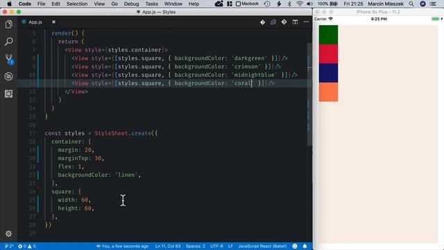 React Native Tutorial - Styling #4 - Flex Direction смотреть онлайн