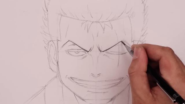 How To Draw Zoro | One Piece Sketch Tutorial смотреть онлайн