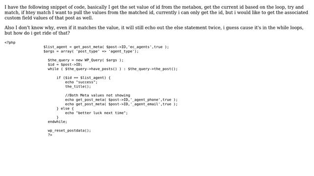 Wordpress: Help with if statement inside while loop смотреть онлайн