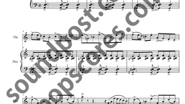 Astor Piazzolla's Tango Etude No. 3 music sheet_violin,piano music sheet смотреть онлайн