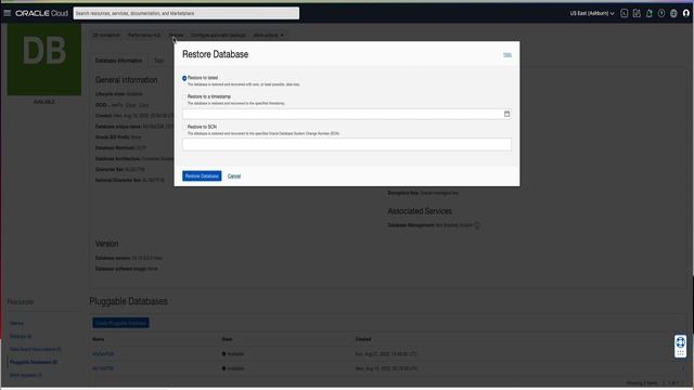 Oracle Base Database Service (BaseDB) - Restore a BaseDB Database from a Backup смотреть онлайн