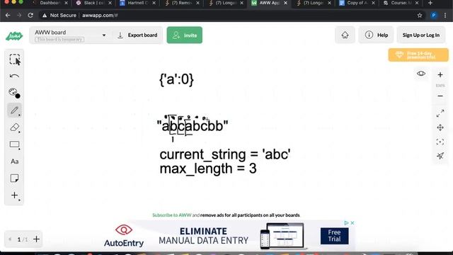 Longest Substring Without Repeating Characters- LeetCode- Python Solution смотреть онлайн
