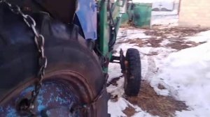 Подключение пресс подборщика к трактору с куном. Прф 145.