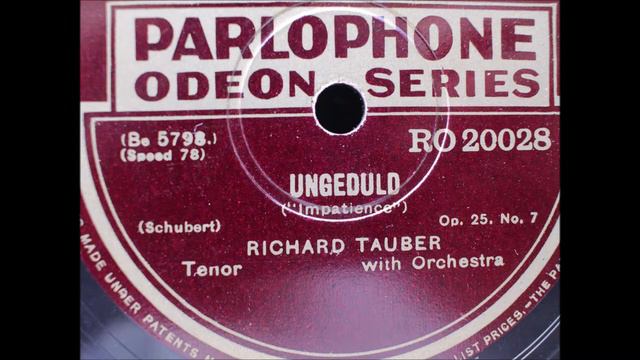 Richard Tauber Ungeduld смотреть онлайн