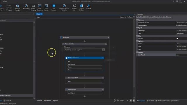 IntelliDockers Demo - Named Entity Recognition custom component on UiPath Connect смотреть онлайн
