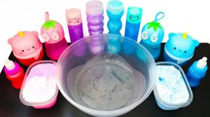 СМЕШИВАЕМ РАЗНОЦВЕТНЫЕ СЛАЙМЫ