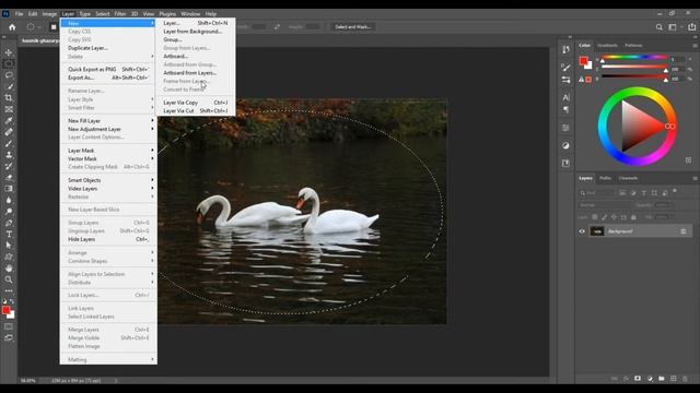 FAST & EASY! Oval Photo Frame - Photoshop Tutorial смотреть онлайн