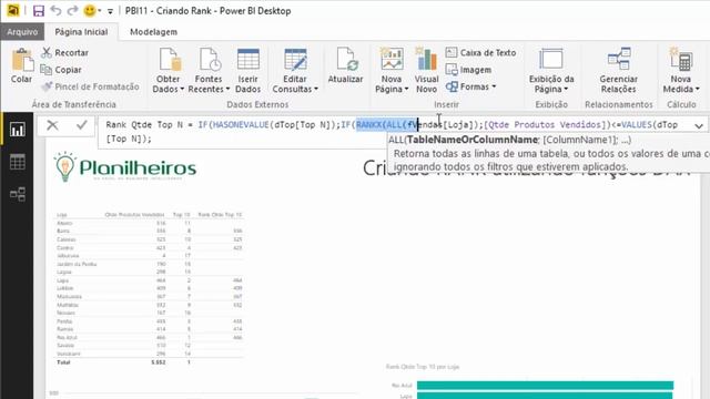 Power BI (desktop) Criando Rank e Dashboards para visualização смотреть онлайн