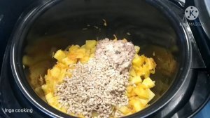 ?Суп в мультиварке с рыбными консервами и перловой крупой /После  праздников хочется чего то жидког