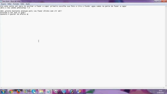 COMO FAZER CAPA PARA FACEBOOK OU MONTAGENS COM O PHOTOSHOP 7.0 смотреть онлайн