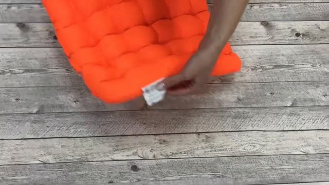 Подушка на стул из лузги гречихи Уют оранжевое от Smart Textile смотреть онлайн