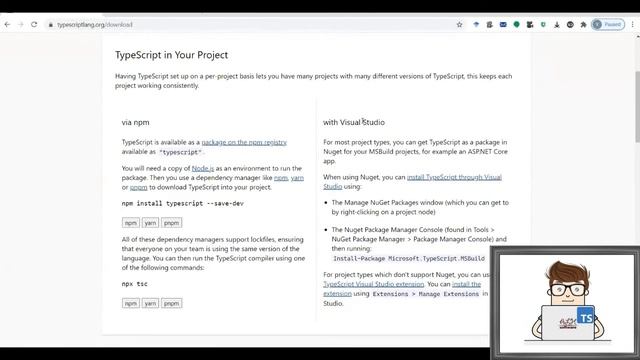 Learning TypeScript - lesson 1 - Introduction + Installation || دورة تعلم تايب سكربت смотреть онлайн