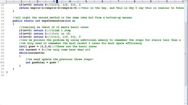 Programming Interview 29: Stair Climbing Problem смотреть онлайн