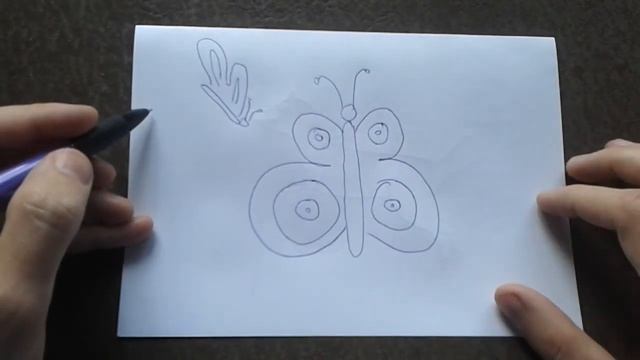 Как поэтапно нарисовать БАБОЧКУ для начинающих и детей? How to DRAW BUTTERFLY смотреть онлайн