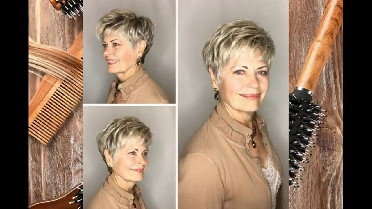 СТРИЖКА ПИКСИ - 2020 ДЛЯ ЖЕНЩИН ЗА 60 ЛЕТ / PIXIE HAIRCUT-2020 FOR WOMEN OVER 60 YEARS OLD. смотреть онлайн