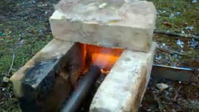 Газовая горелка для горна. Проба газовой горелки №1 смотреть онлайн