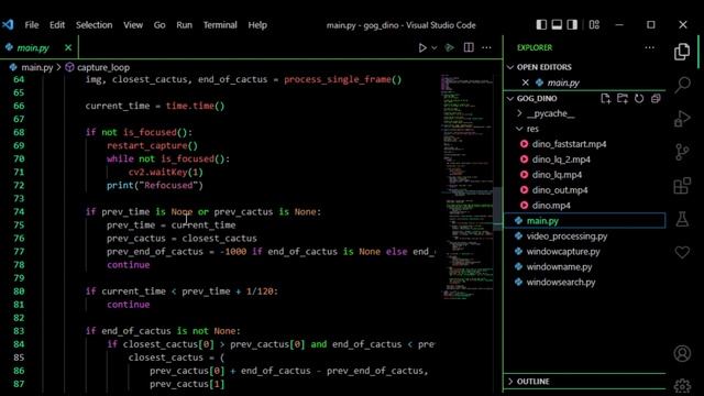 I made a google dinosaur bot to learn CV2 смотреть онлайн