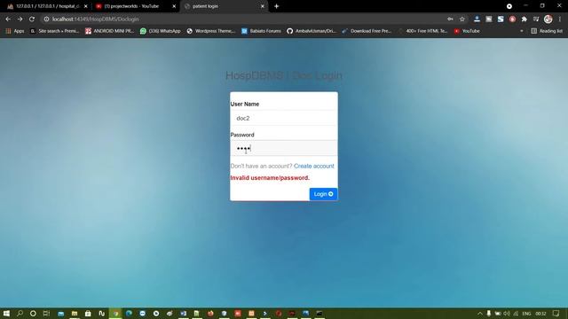 Hospital Management System Java JSP Mysql смотреть онлайн
