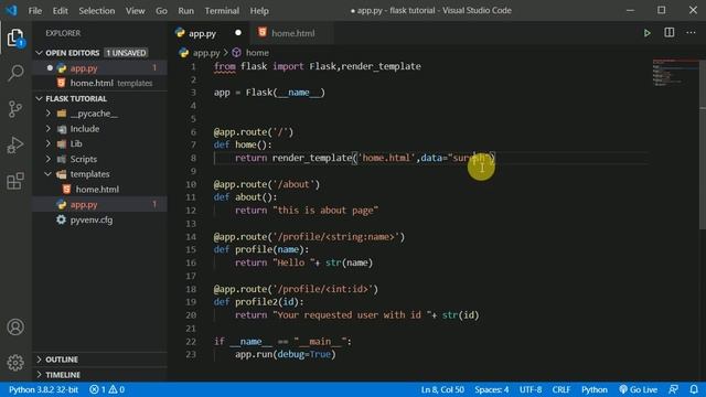#2 Url parameters & Jinja2 Template engine | Flask tutorial in Hindi смотреть онлайн