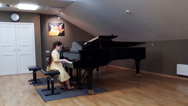 Yana Morozova (piano), 8 y.o. - S.Slonimsky "Tommelise", "Barmaley Marcia" 23.04.2023 смотреть онлайн