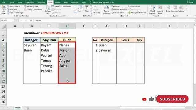 membuat drop down dependent list in excel смотреть онлайн