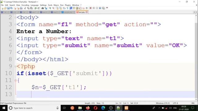 Factorial of a Number using PHP смотреть онлайн