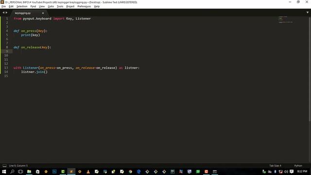 Create a Keylogger With Python | Beginner Tutorial смотреть онлайн
