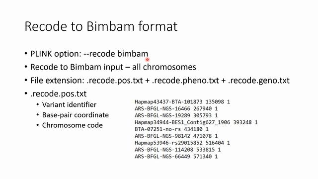 PLINK genotype OUTPUT files: A complete list смотреть онлайн