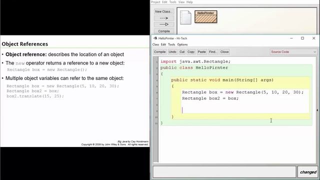 Big java 2.9: Object References смотреть онлайн