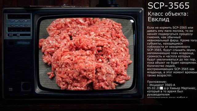 Scp-3565: Мясной Малыш (класс объекта: Евклид, категория: Аномальная еда) смотреть онлайн