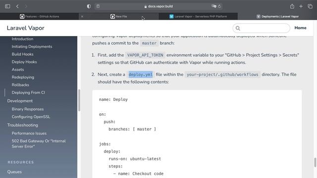 Learn Laravel Vapor #26: Deploying From GitHub Actions смотреть онлайн