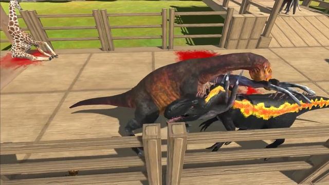 INDORAPTOR A FIELD TRIP TO THE ZOO - Animal Revolt Battle Simulator смотреть онлайн