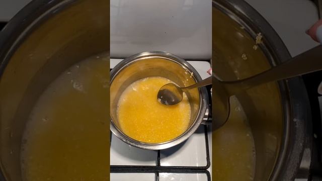 Кукурузная каша. Жүгері ботқасы . Каша на завтрак. смотреть онлайн
