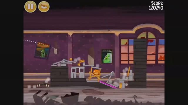 Angry Birds Seasons - Haunted Hogs 2-15 - Walkthrough 3 Stars смотреть онлайн