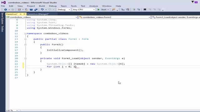 c# tutorial for beginners: Fill combobox in C# using for loop смотреть онлайн