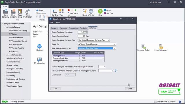 Create AP Retainage invoice смотреть онлайн