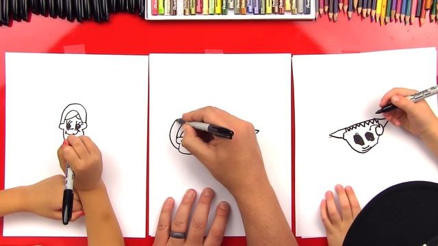 How To Draw Cartoon Pilgrims (Boy & Girl) смотреть онлайн
