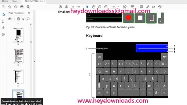 Liebherr Process Data Recording (PDE) Operator's & MAINTENANCE Manual