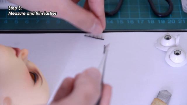 How To Attach Eyelashes On BJDs | Tutorial