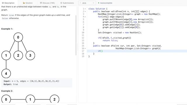 Leetcode 261. Graph Valid Tree | Cycle in Graph | DFS & Union-find смотреть онлайн