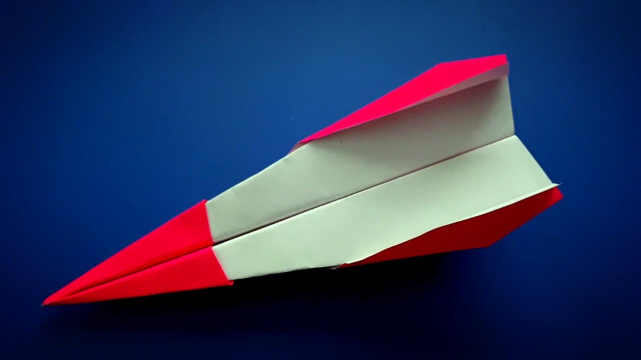 Ручная работа из цветной бумаги. Как сделать самолет из бумаги. смотреть онлайн
