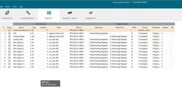 Example to integrate Modbus device into BACnet with IntesisBox MAPS смотреть онлайн