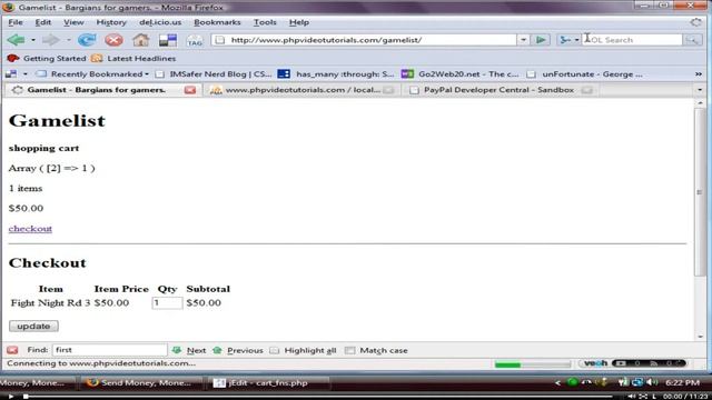 PHP & MYSQL Shopping Cart and Paypal from Scratch - Admin Thank You Part2 смотреть онлайн